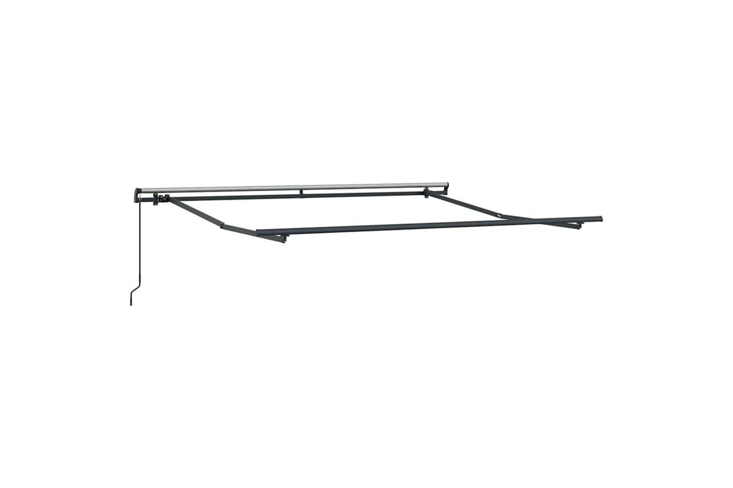 Vidaxl Retractable Awning Manual White 350 X 250 Cm Fabric-5