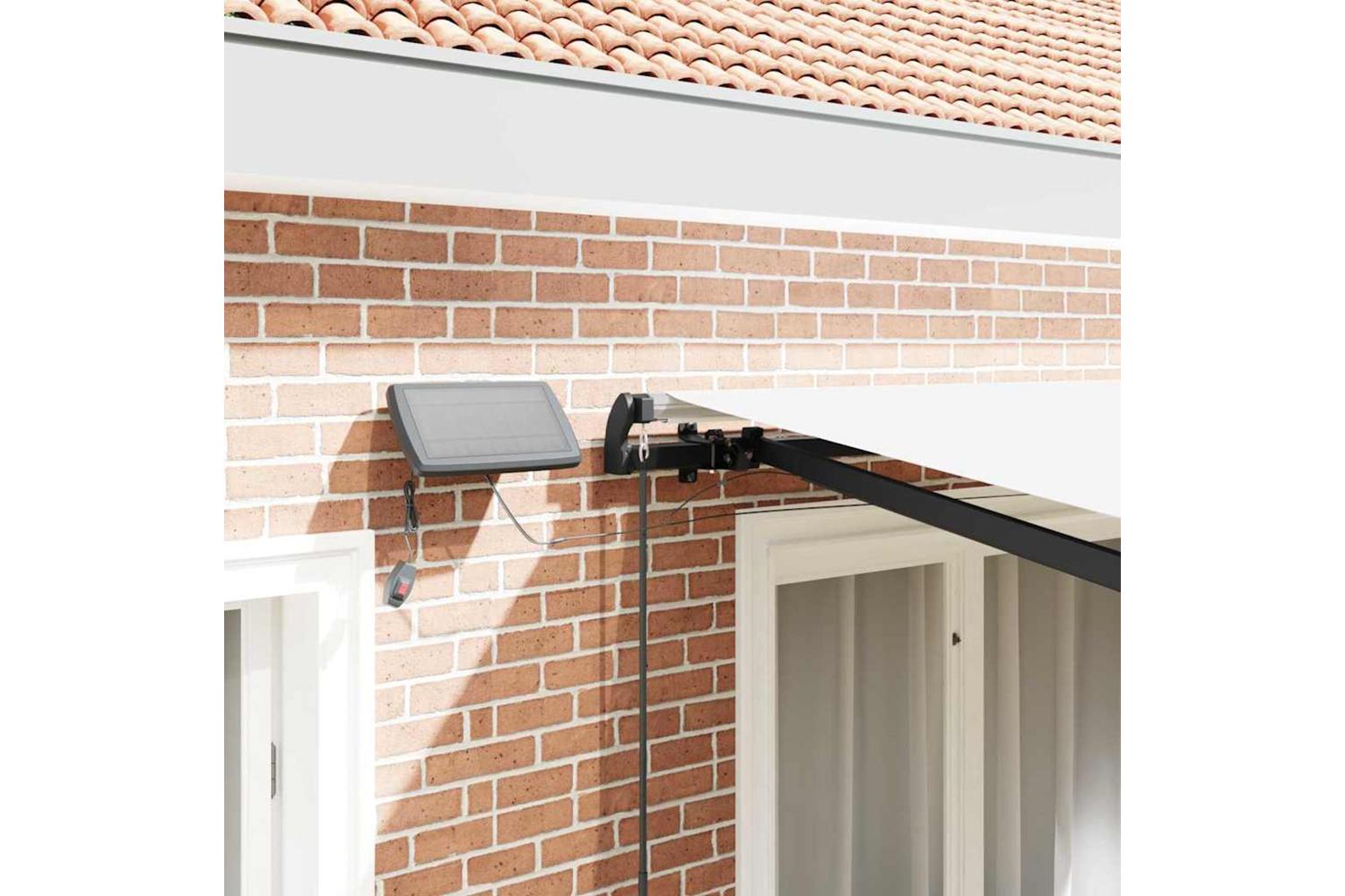 Vidaxl Retractable Awning Manual White 350 X 250 Cm Fabric-7