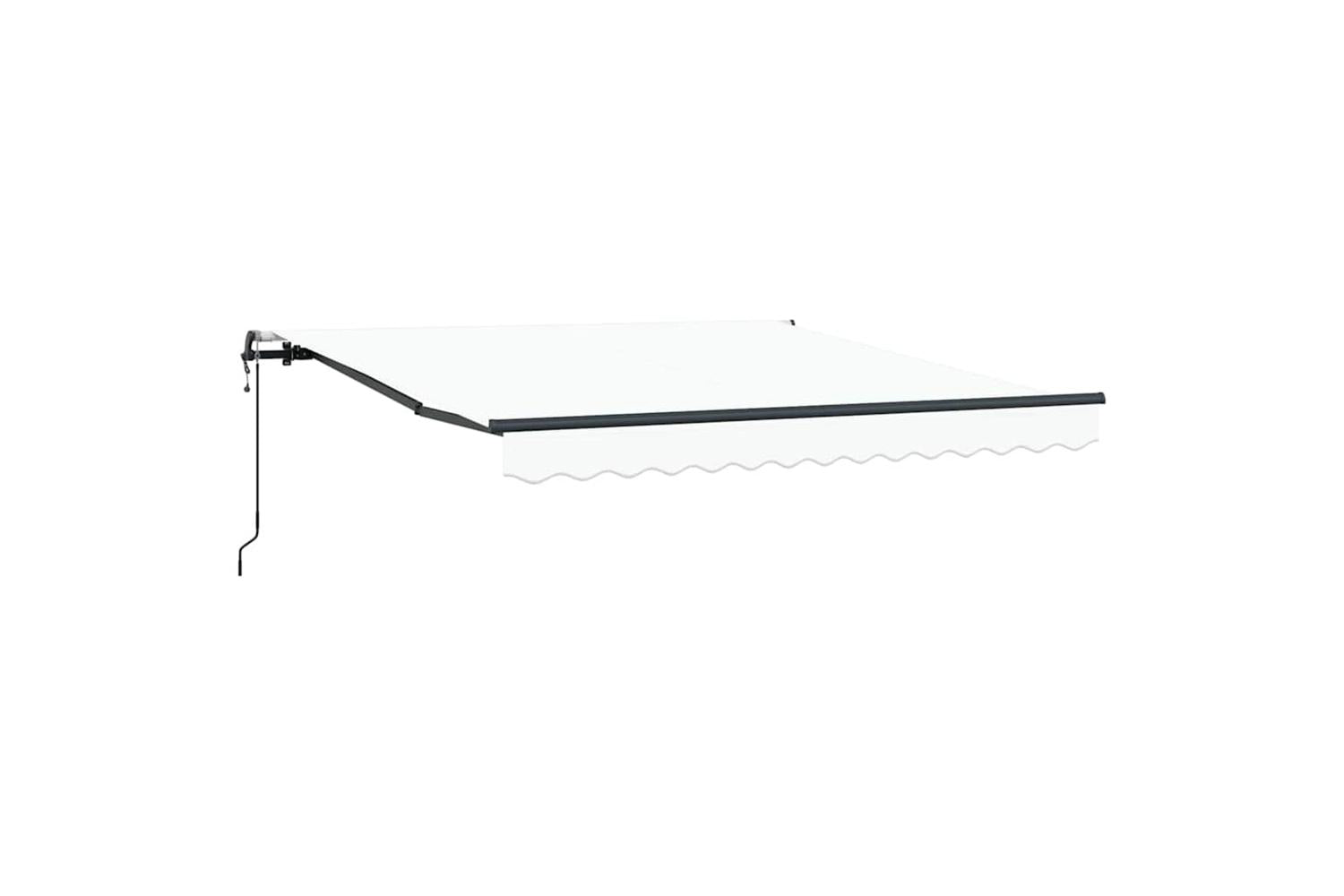 Vidaxl Retractable Awning White 350 X 250 Cm Fabric-2