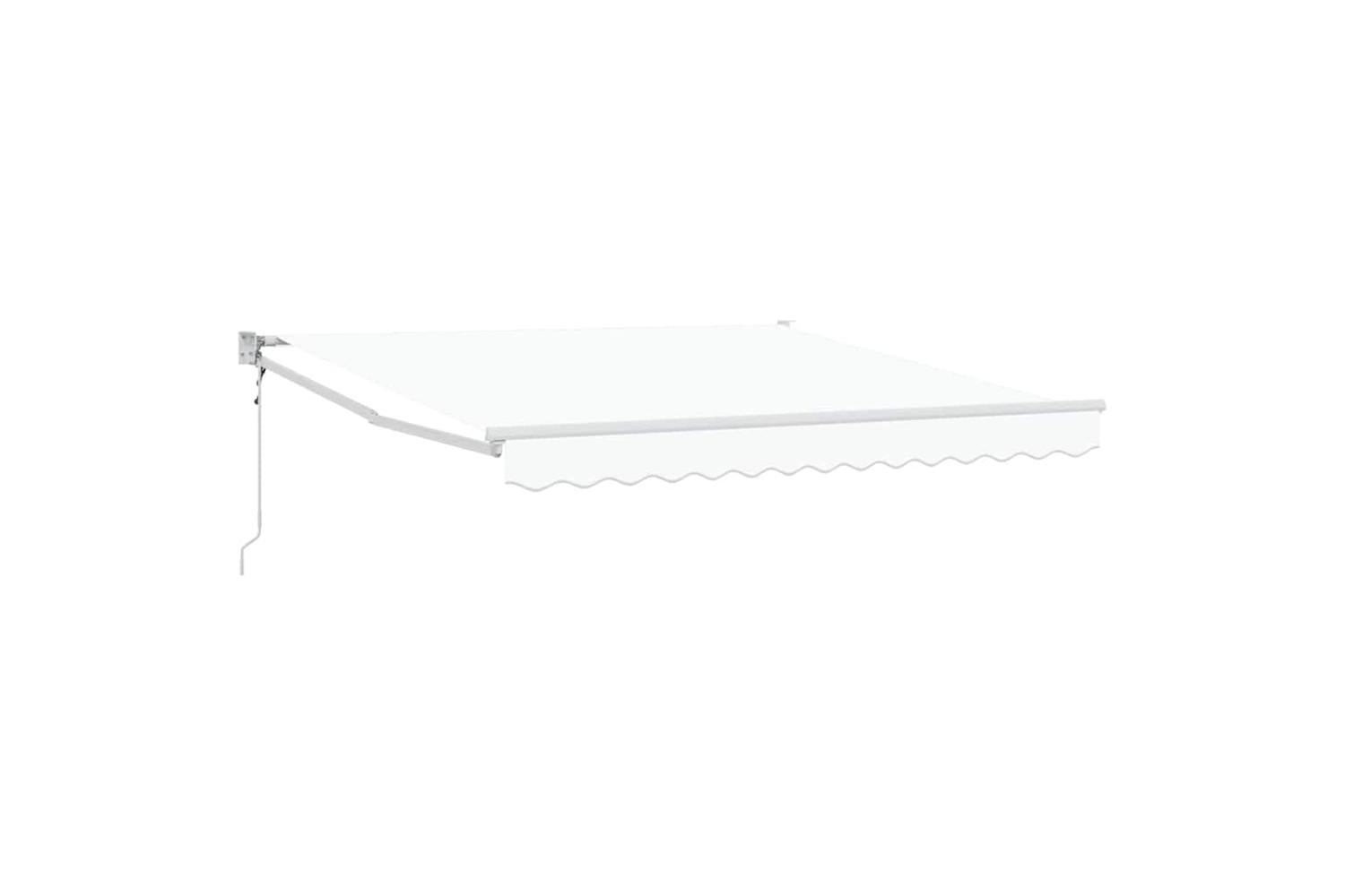 Vidaxl Retractable Awning White 350 X 250 Cm Fabric-2