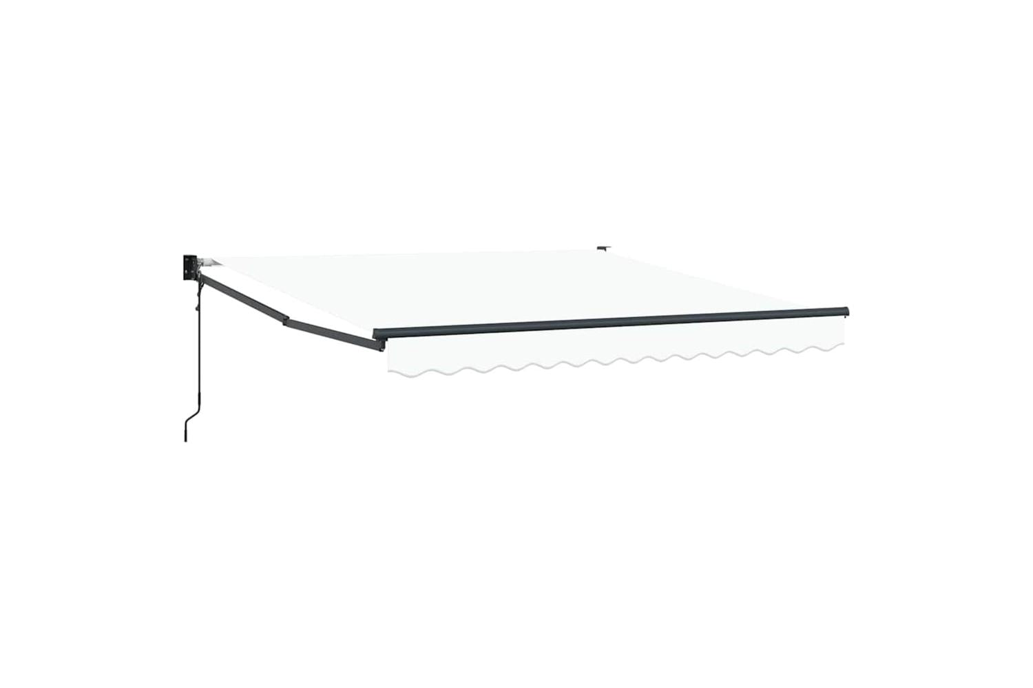 Vidaxl Retractable Awning White 350 X 250 Cm Fabric-2