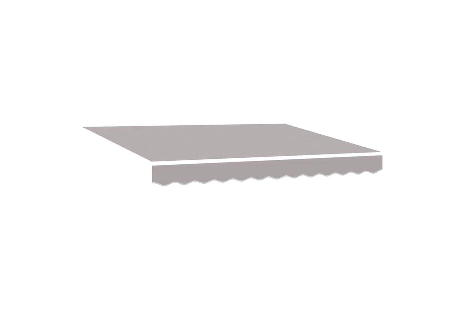 Vidaxl Retractable Awning Light Grey 350 X 250 Cm Fabric-4