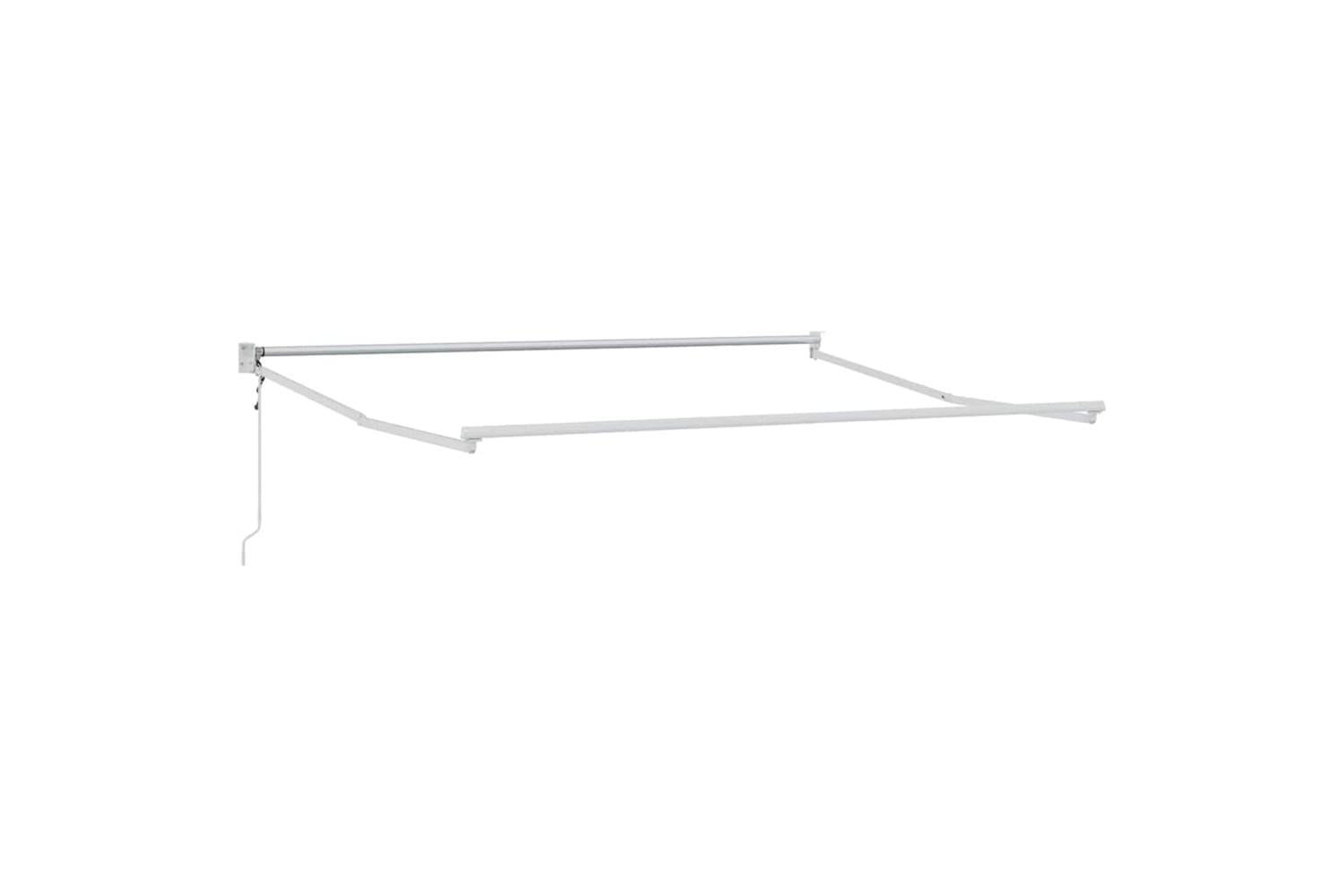 Vidaxl Retractable Awning Light Grey 350 X 250 Cm Fabric-5