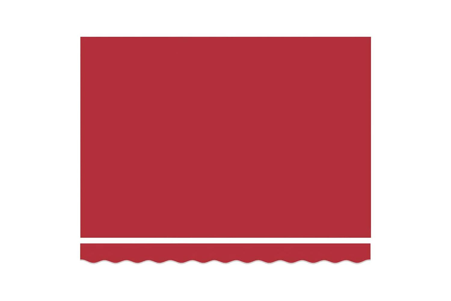 Vidaxl Retractable Awning Red 350 X 250 Cm Fabric-6