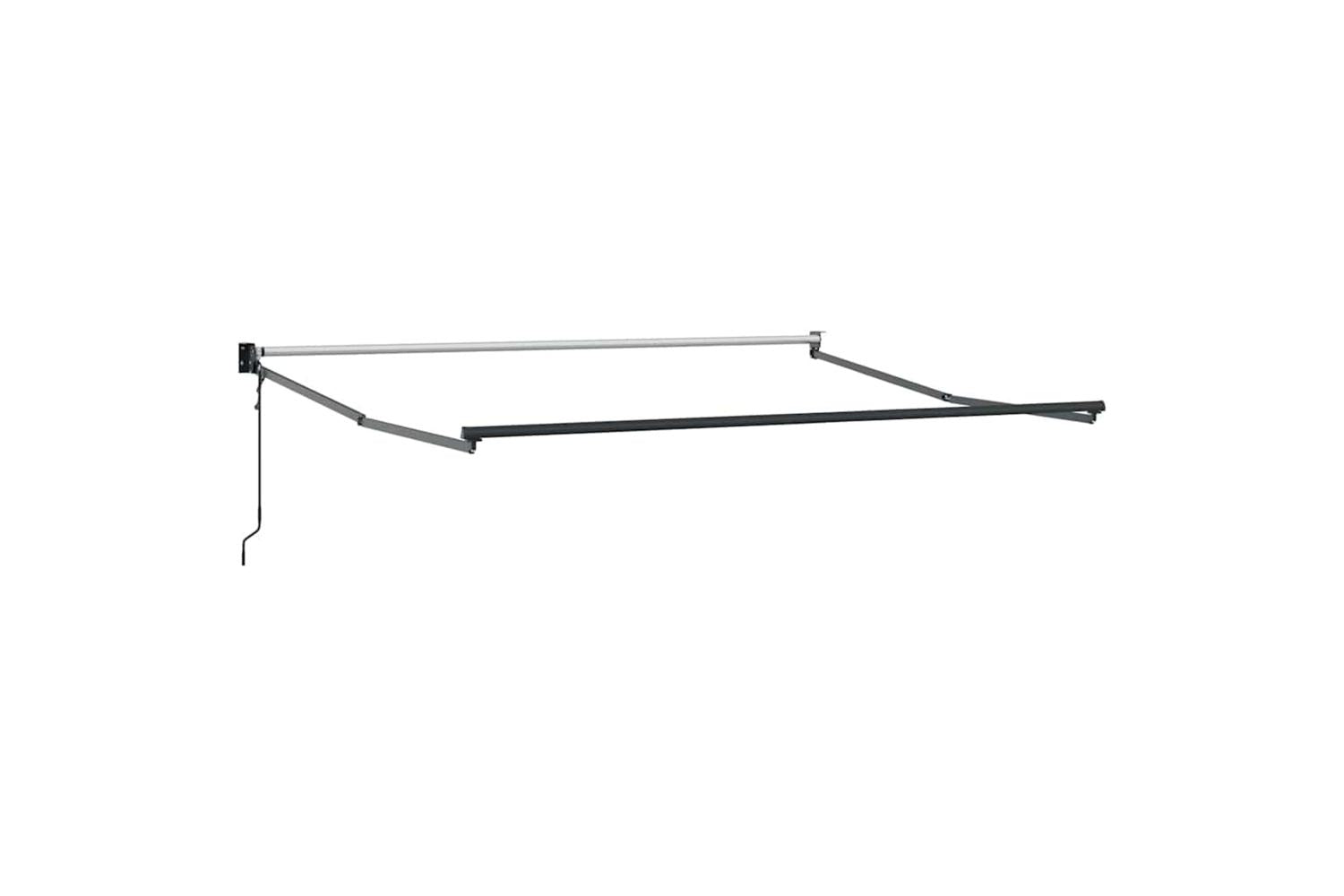 Vidaxl Retractable Awning Red 350 X 250 Cm Fabric-5