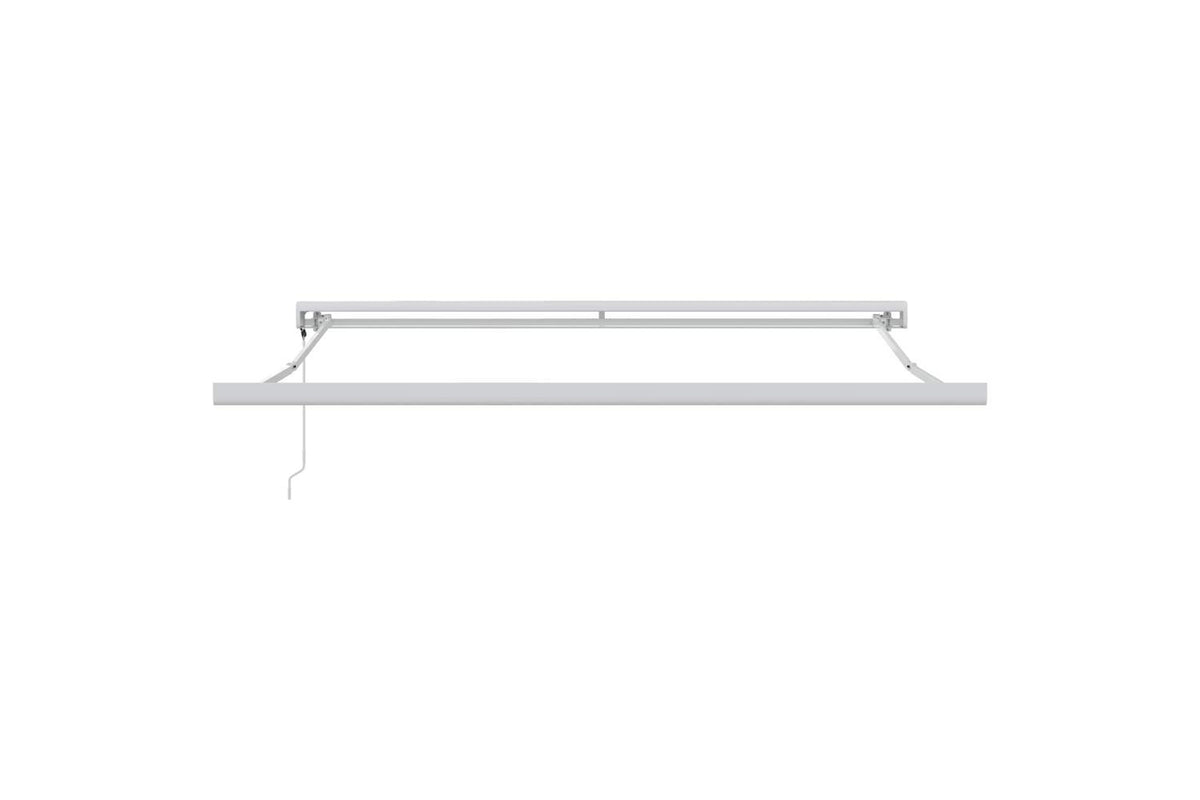 Vidaxl Retractable Awning Green And Yellow 350 X 250 Cm Fabric Metal-9