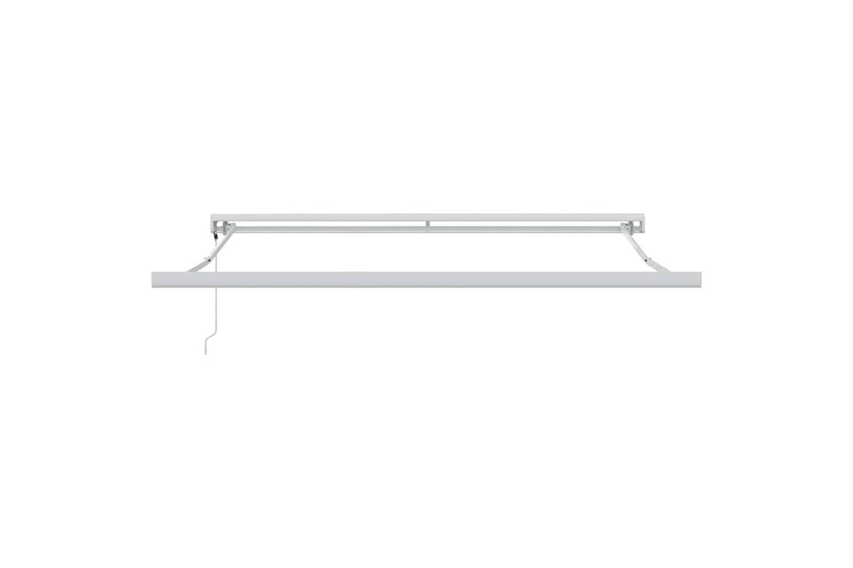 Vidaxl Retractable Awning Green And Yellow 350 X 250 Cm Fabric Metal-10