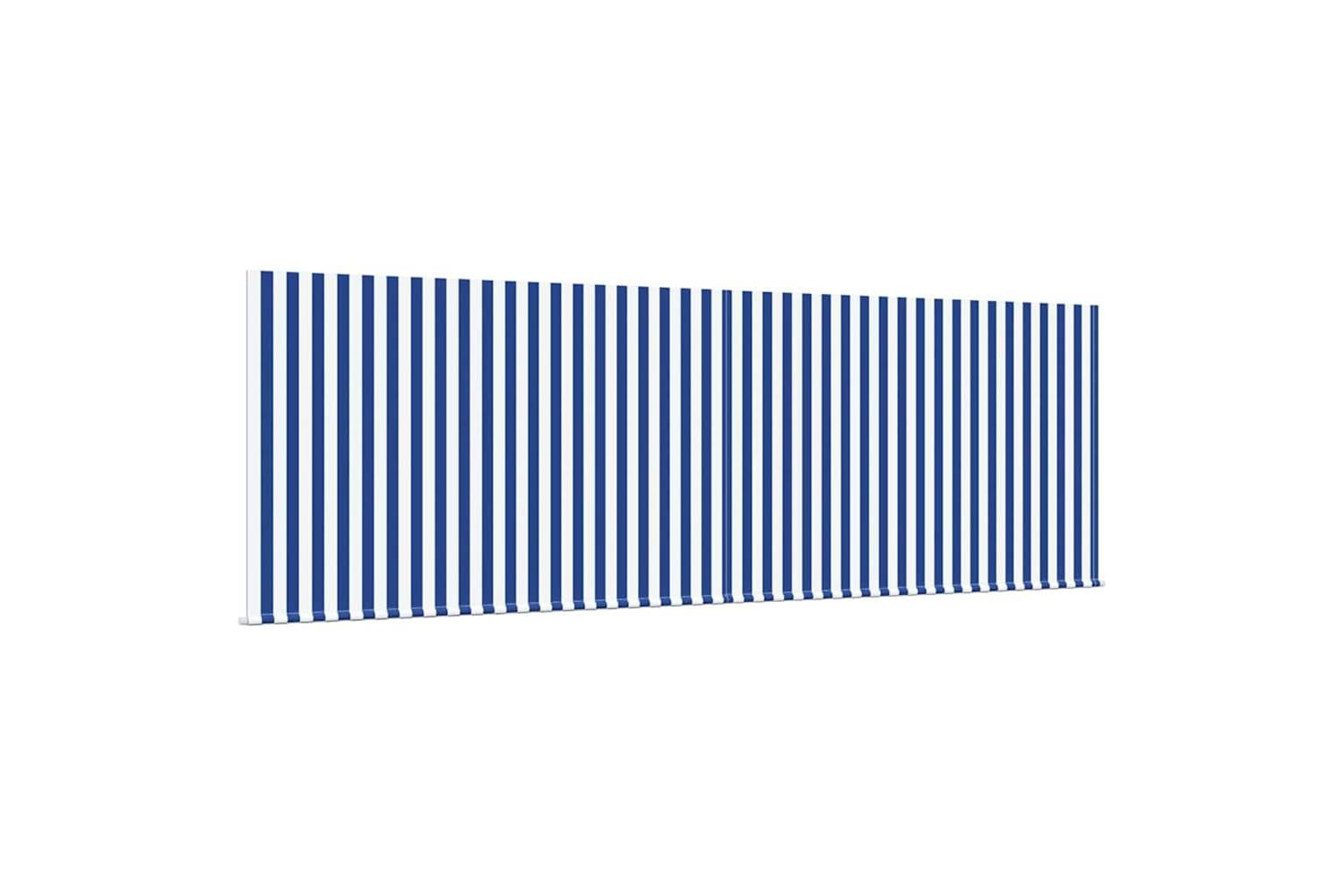 Vidaxl Retractable Awning Manual Blue And Anthracite 400 X 300 Cm-4