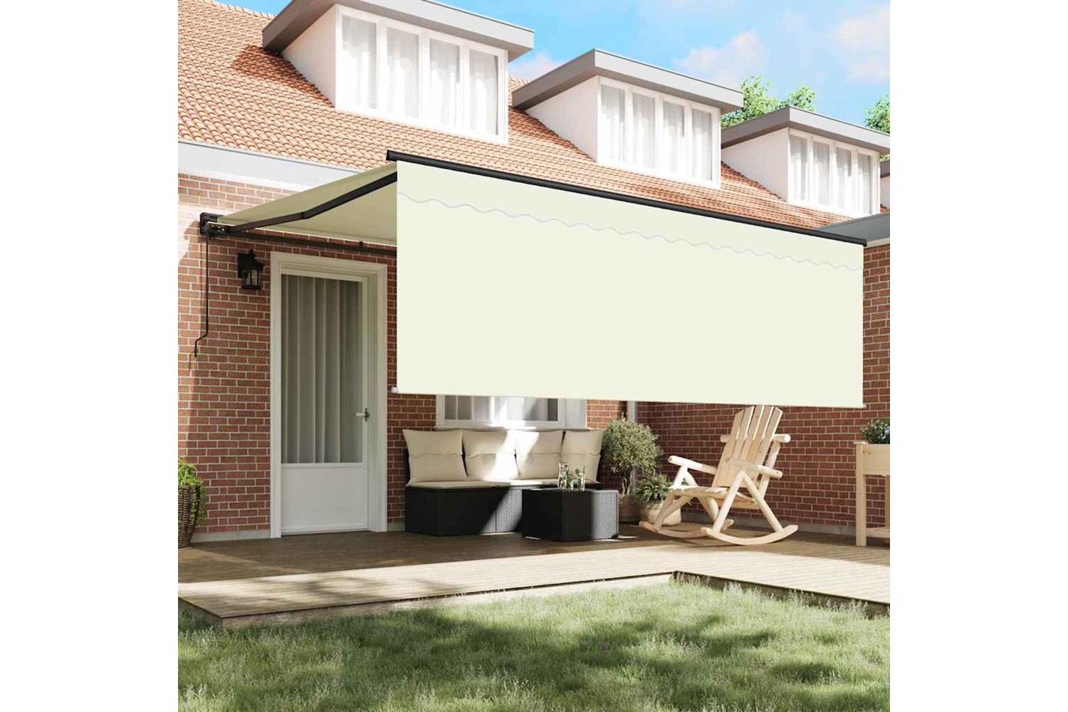 Vidaxl Retractable Awning Manual Cream 400 X 300 Cm Polyester-3