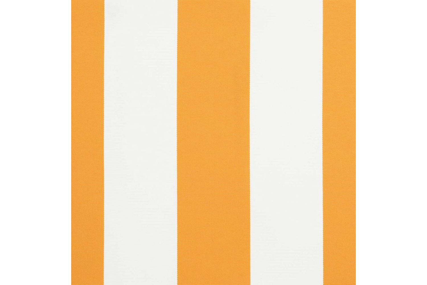 Vidaxl Retractable Awning Manual Yellow And White 400x300 Cm Fabric-10