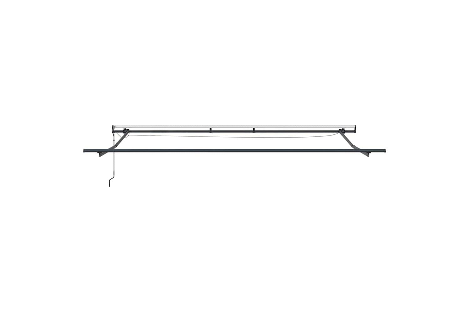 Vidaxl Retractable Awning With Orange And Brown 400 X 300 Cm Fabric-9