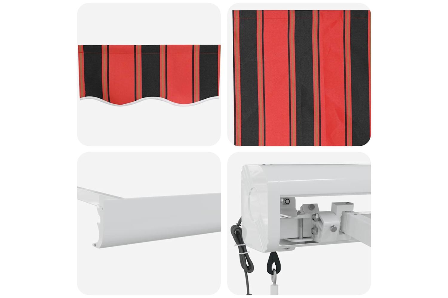 Vidaxl Retractable Awning Orange And Brown 400 X 300 Cm-8