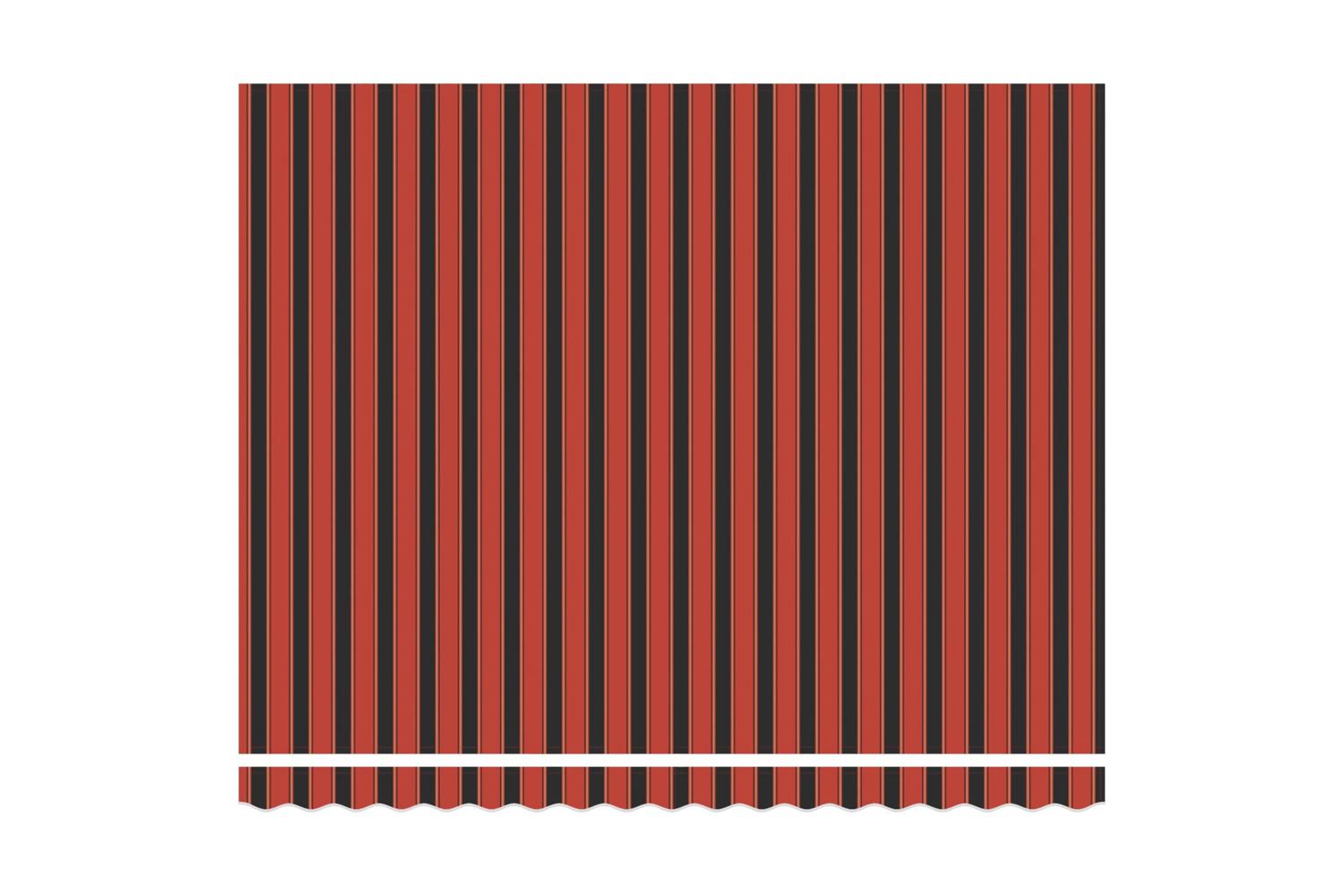 Vidaxl Retractable Awning Orange And Brown 400x300 Cm Fabric-7