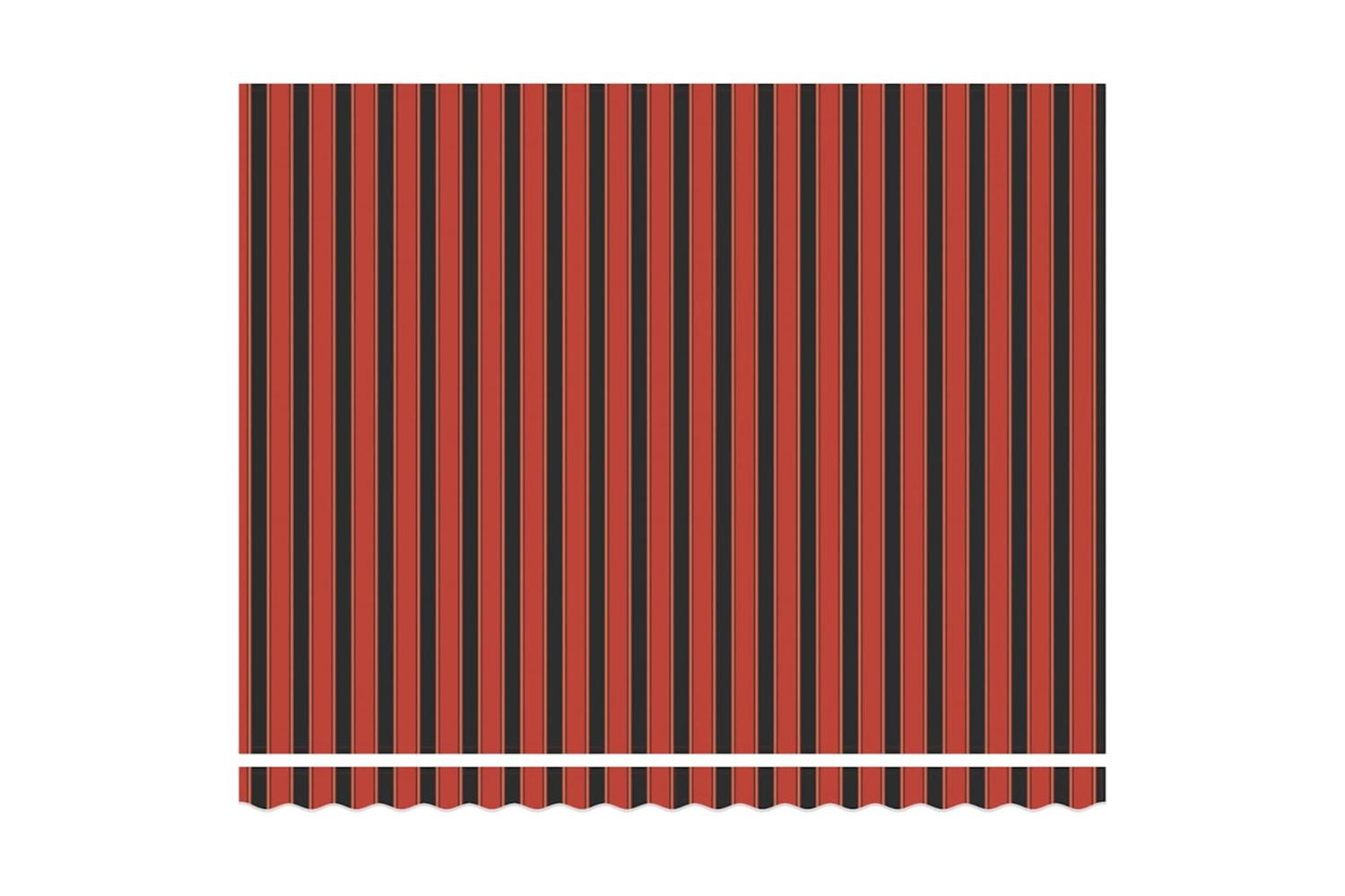 Vidaxl Retractable Awning Orange And Brown 400x300 Cm Fabric-5