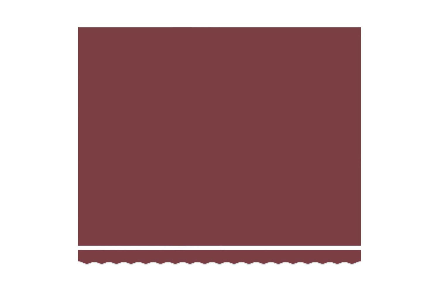 Vidaxl Retractable Awning Manual Burgundy Red 400x300 Cm Fabric-7