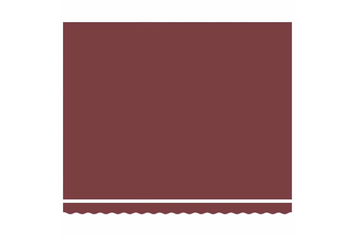 Vidaxl Retractable Awning Manual Burgundy Red 400x300 Cm Fabric-8