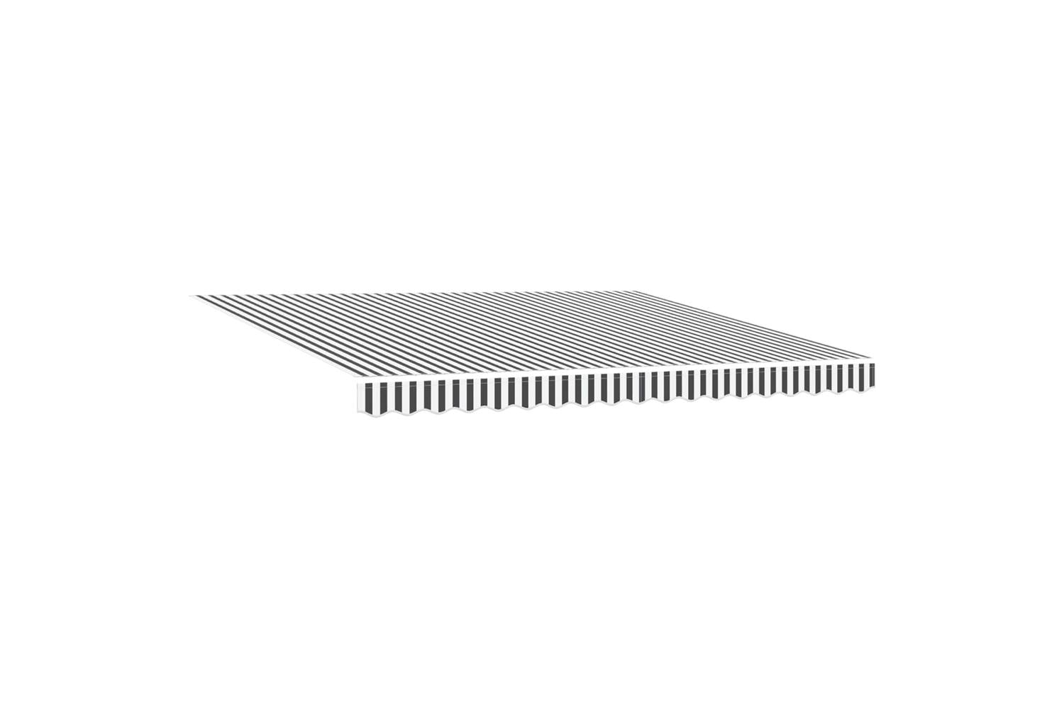 Vidaxl Retractable Awning Anthracite And White 400x300 Cm Fabric-5