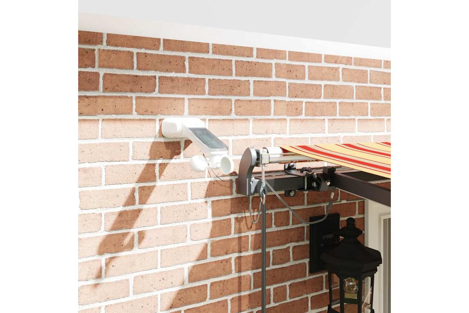 Vidaxl Retractable Awning With Yellow And Orange 400 X 300 Cm Fabric-4