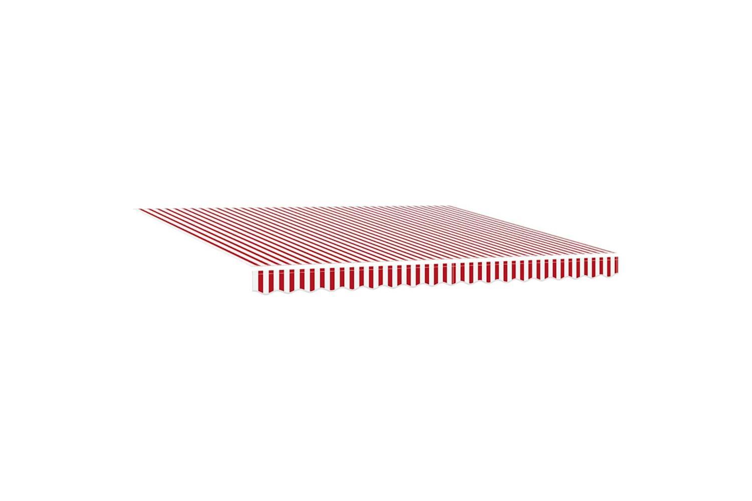 Vidaxl Retractable Awning Red And White 400 X 300 Cm Polyester-4