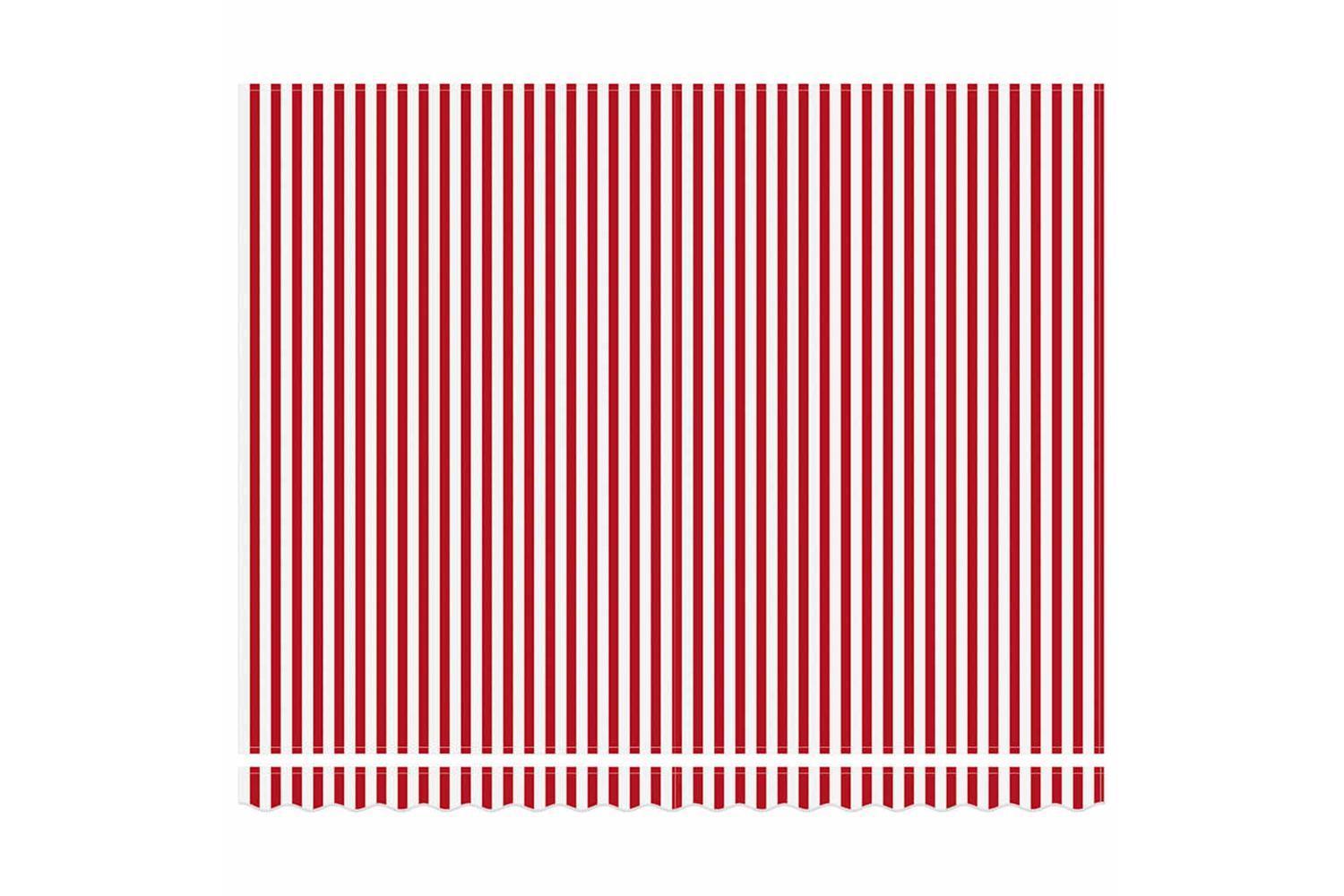 Vidaxl Retractable Awning Red And White 400 X 300 Cm Polyester-6