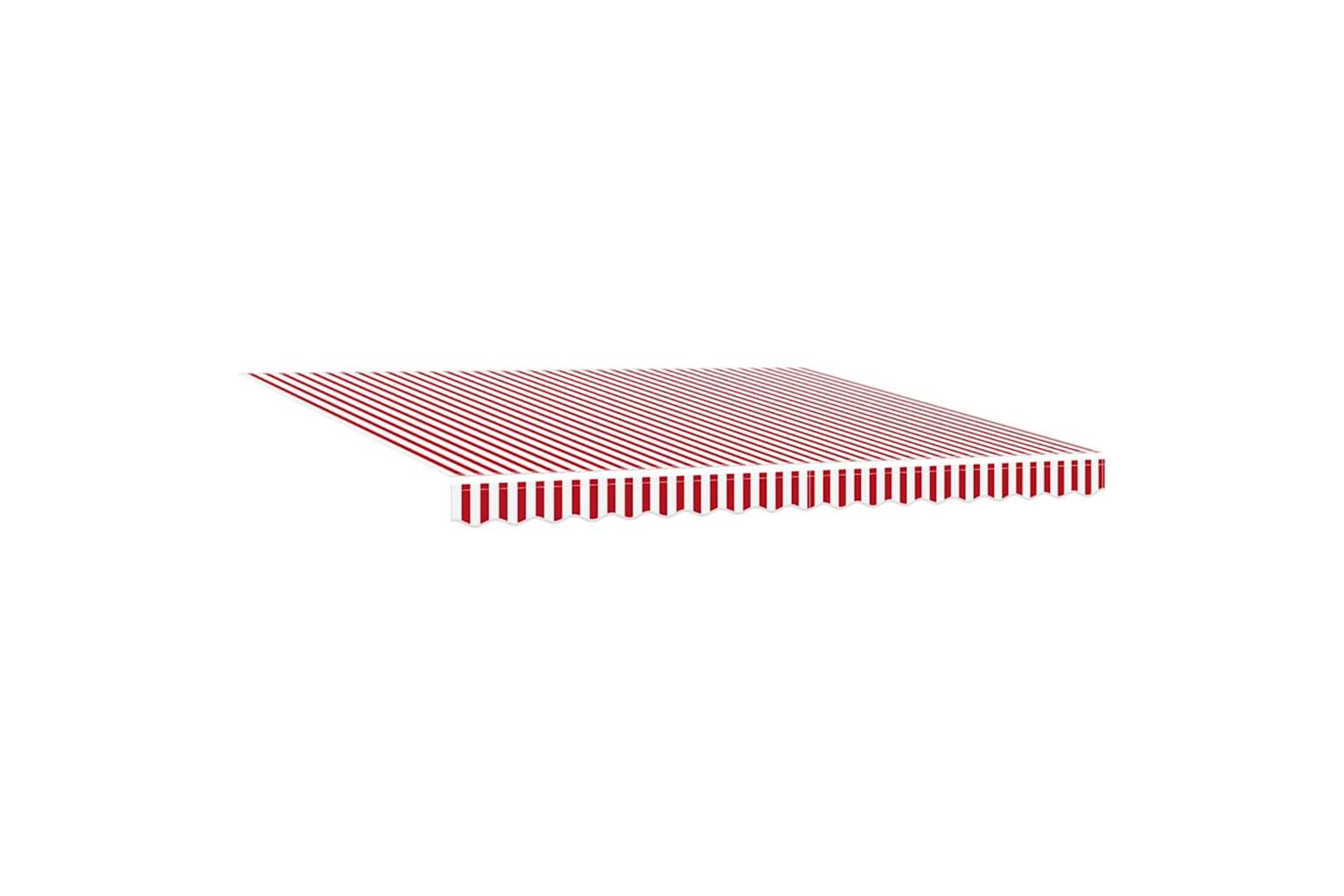 Vidaxl Retractable Awning Red And White 400 X 300 Cm Polyester-4