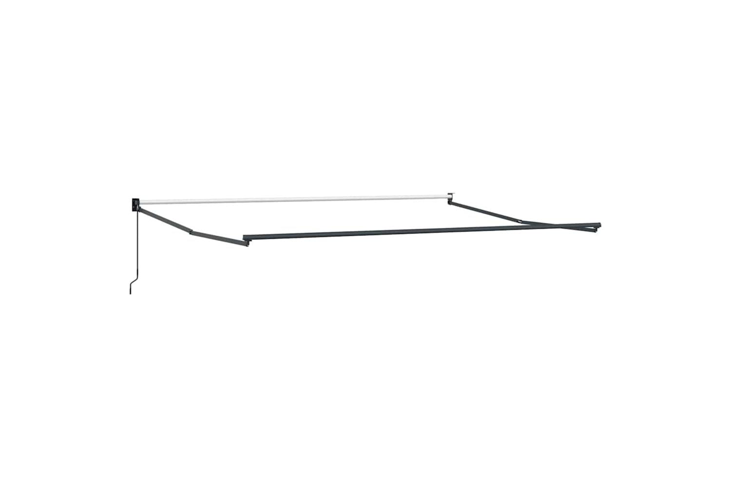 Vidaxl Retractable Awning Red And White 400 X 300 Cm Polyester-5