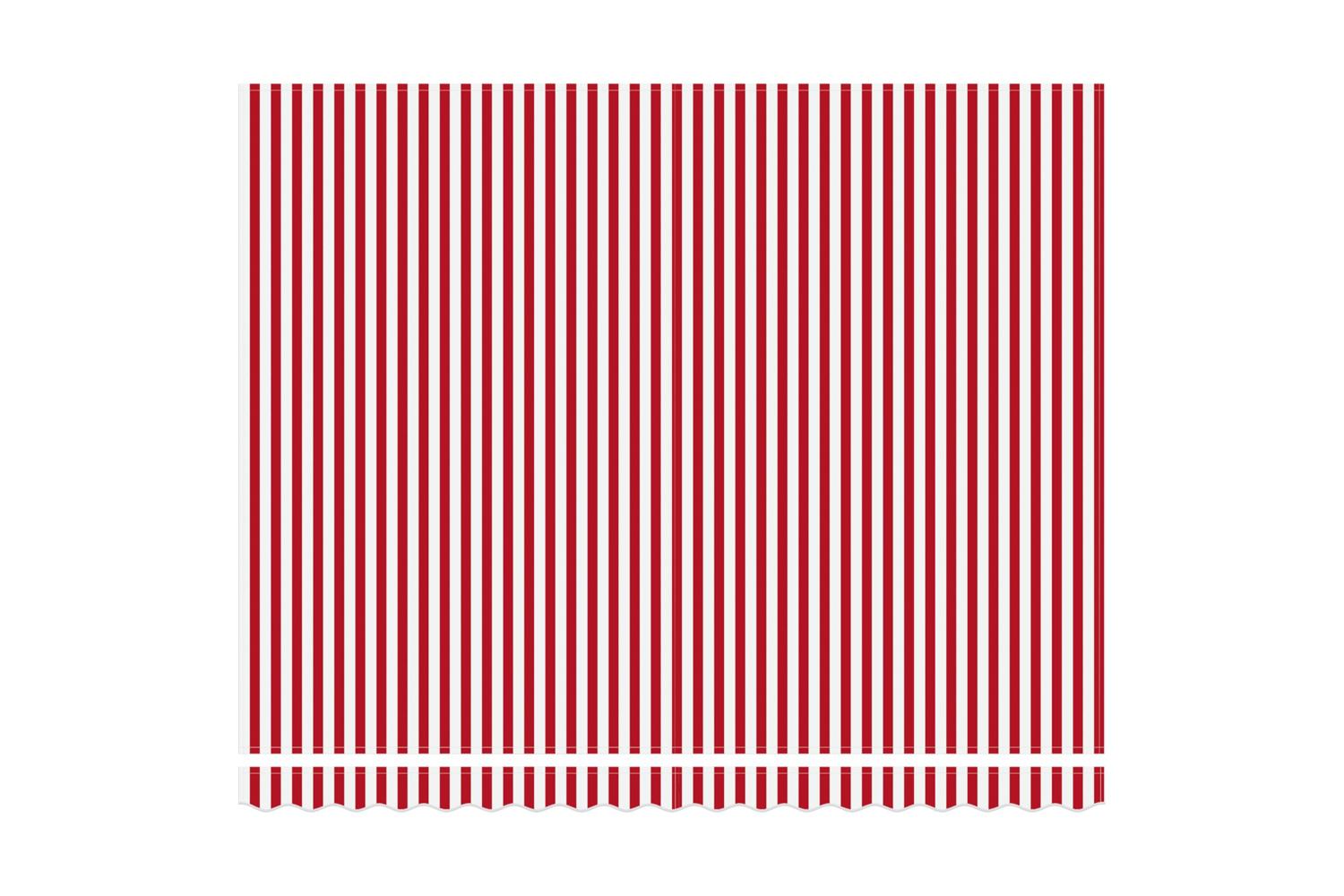 Vidaxl Retractable Awning Red And White Stripe 400x300 Cm Fabric-7