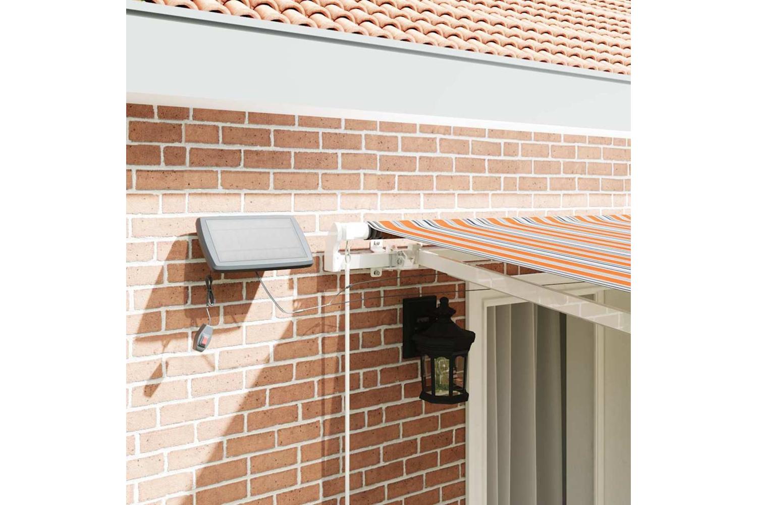 Vidaxl Retractable Awning With Manual Multicolour 400 X 300 Cm Fabric-4