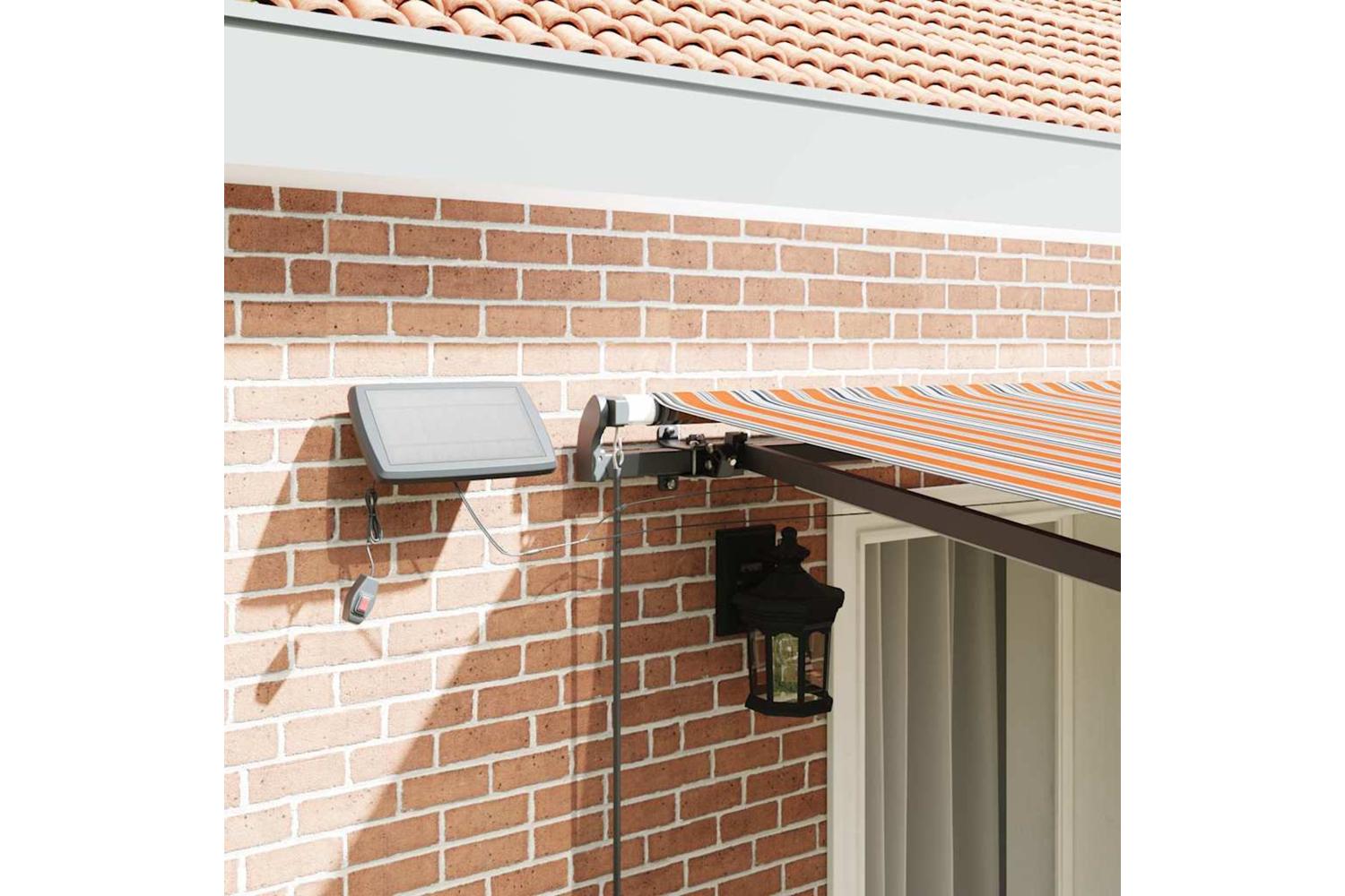 Vidaxl Retractable Awning Manual Multicolour 400 X 300 Cm Fabric-4
