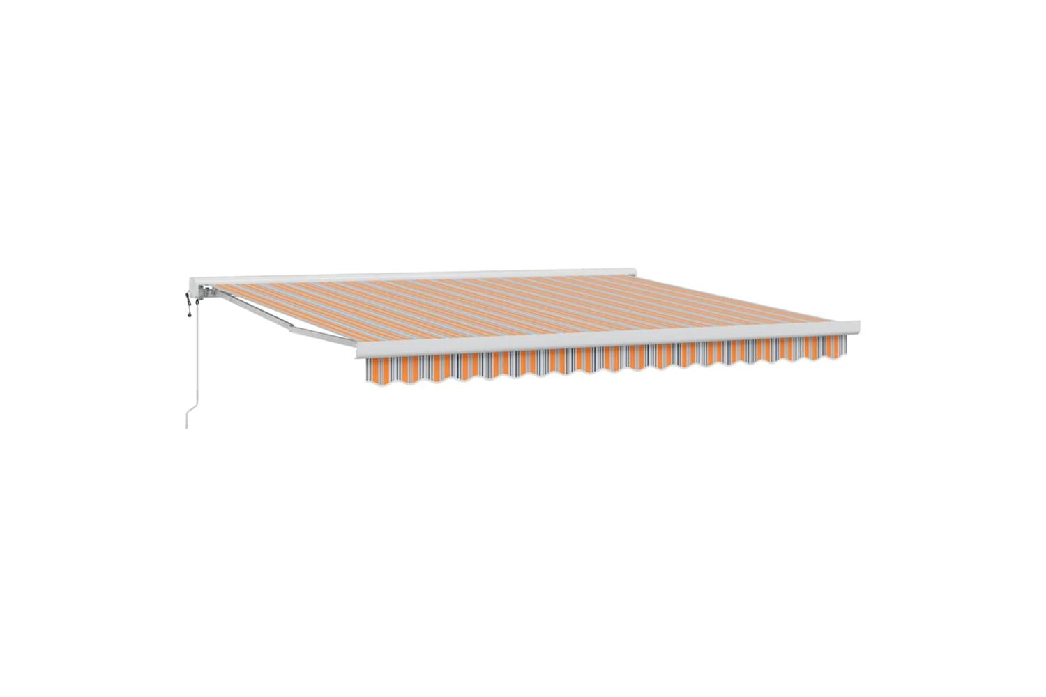 Vidaxl Retractable Awning Multicolour 400 X 300 Cm Fabric And Metal