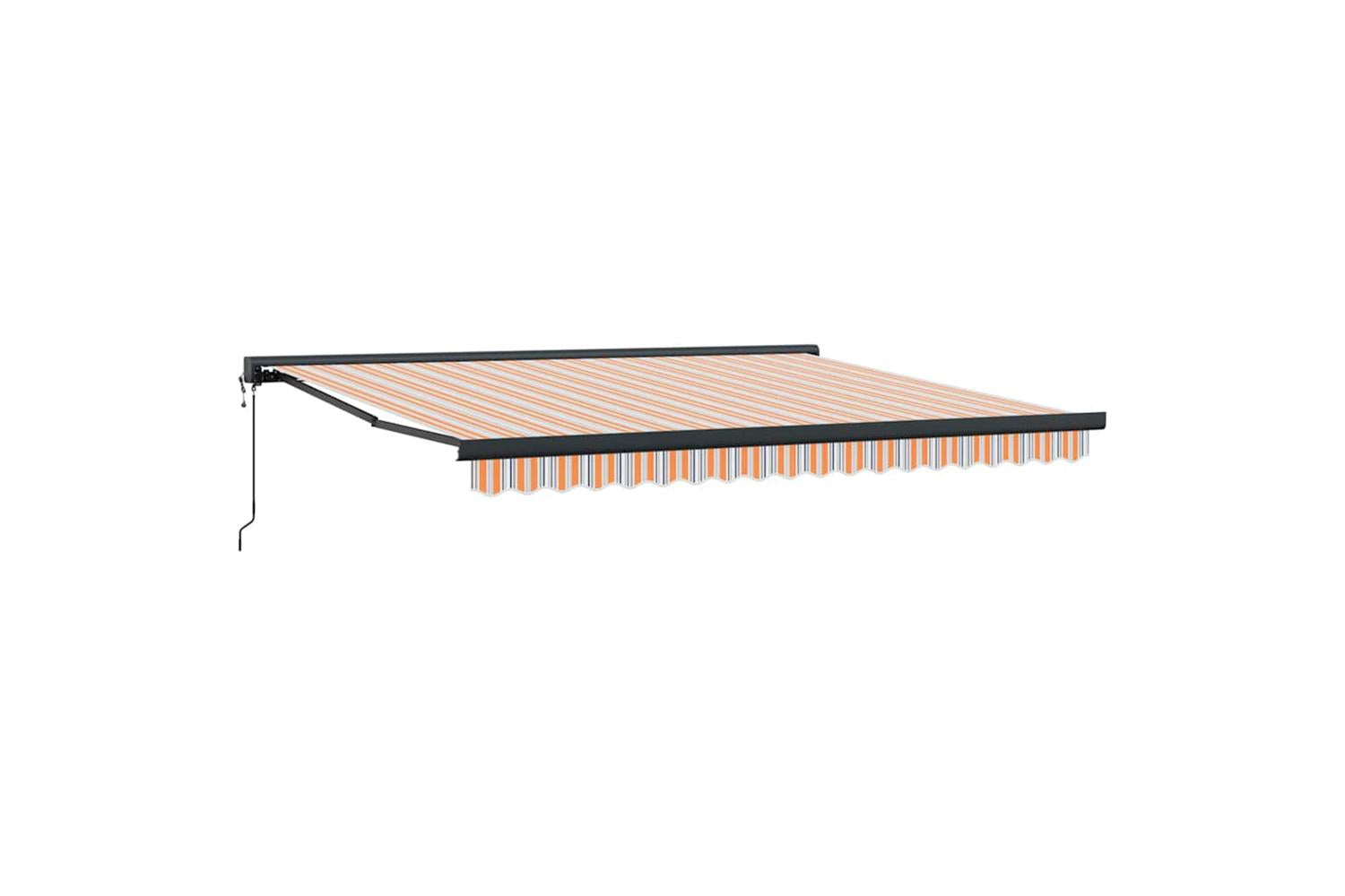 Vidaxl Retractable Awning Multicolour 400 X 300 Cm Fabric Metal