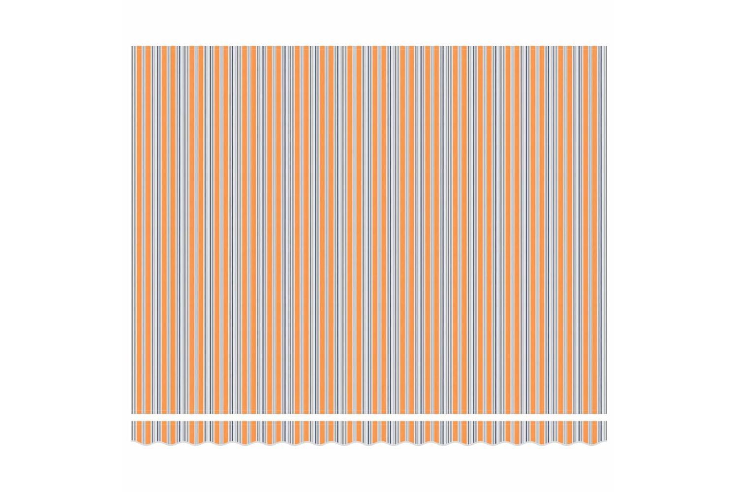 Vidaxl Retractable Awning Multicolour 400 X 300 Cm Fabric Metal-6