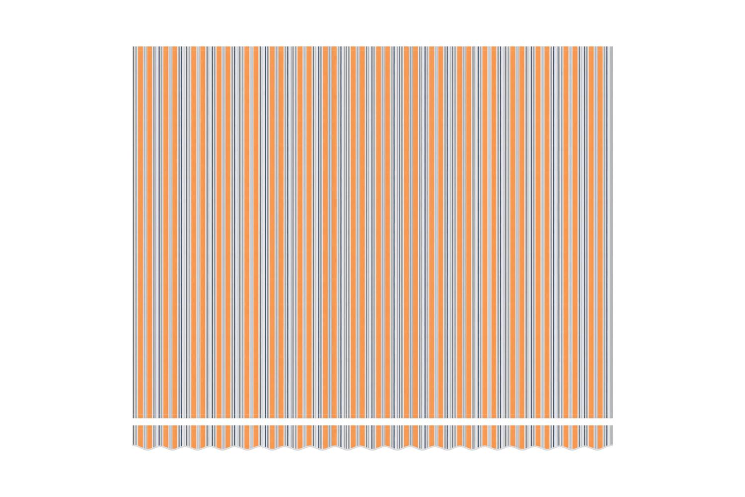 Vidaxl Retractable Awning Multicolour Stripe 400x300 Cm Fabric-7