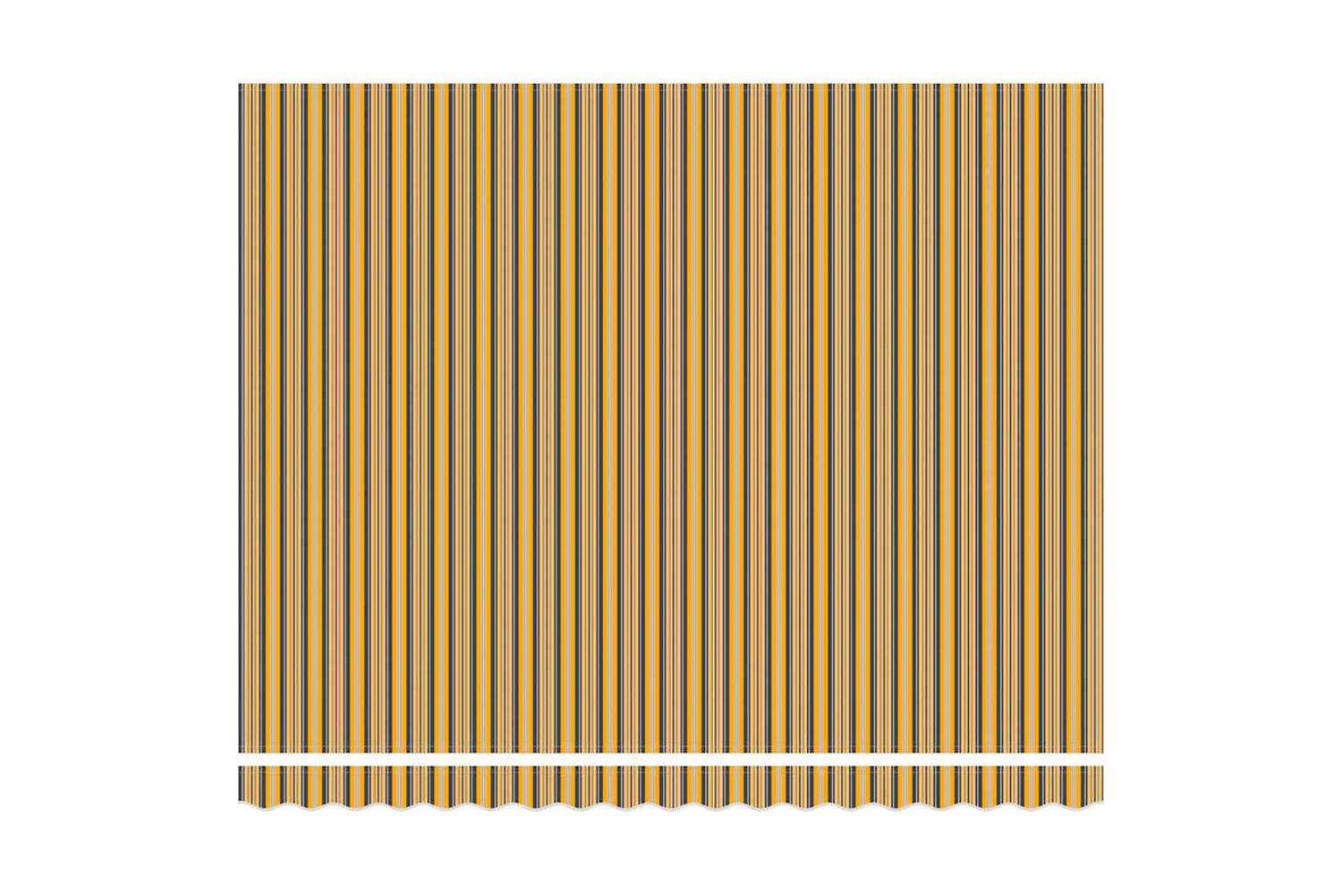 Vidaxl Retractable Awning Multicolour 400 X 300 Cm Polyester-7