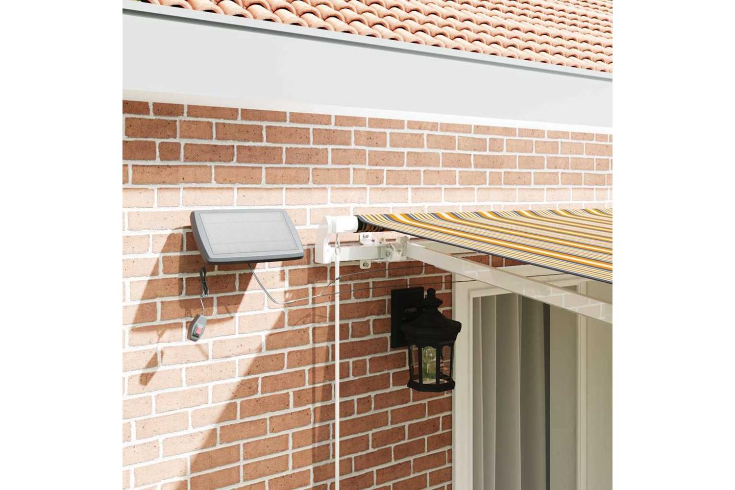Vidaxl Retractable Awning With Manual Multicolour 400 X 300 Cm Fabric-4