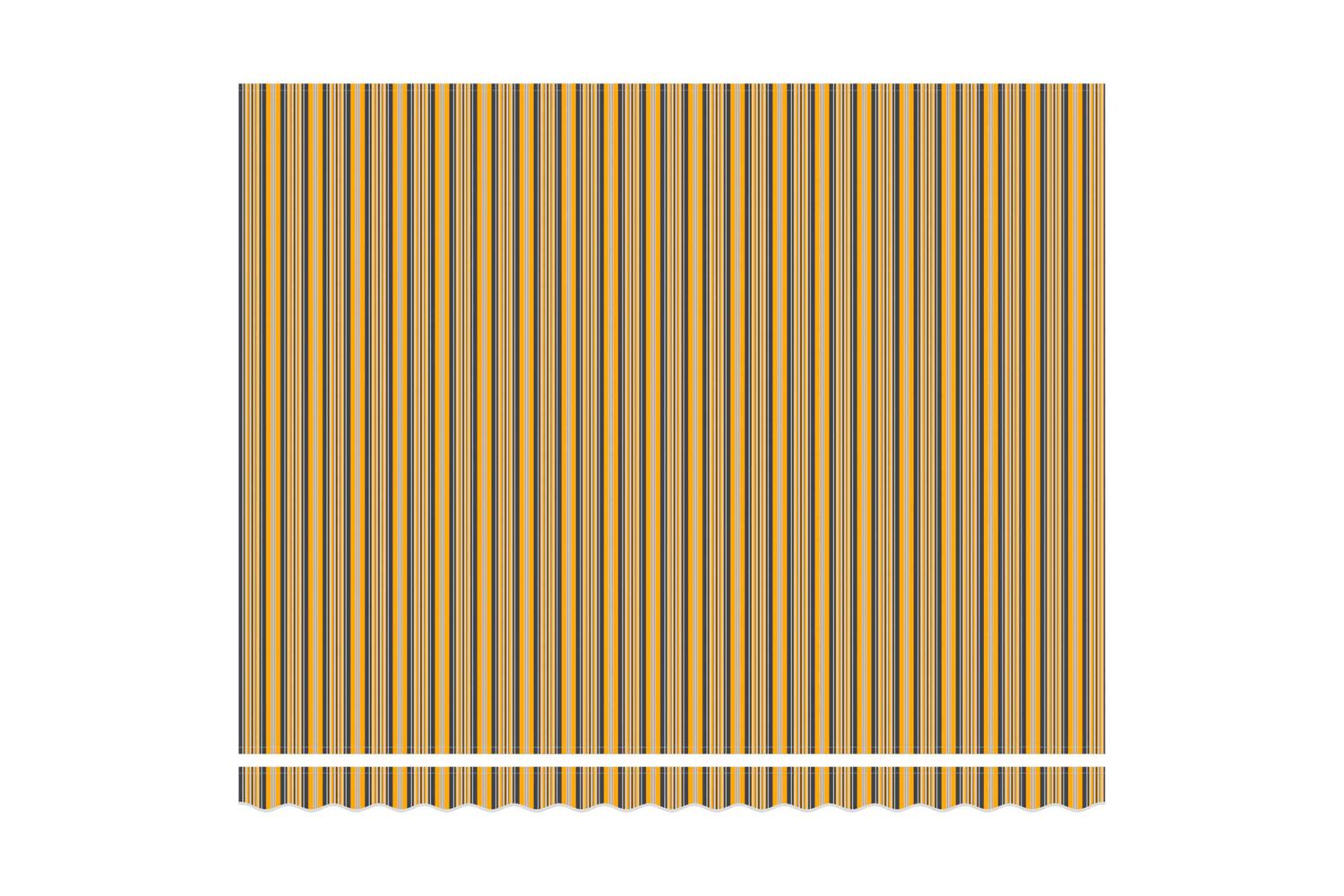 Vidaxl Retractable Awning Manual Multicolour Stripe 400x300 Cm Fabric-7