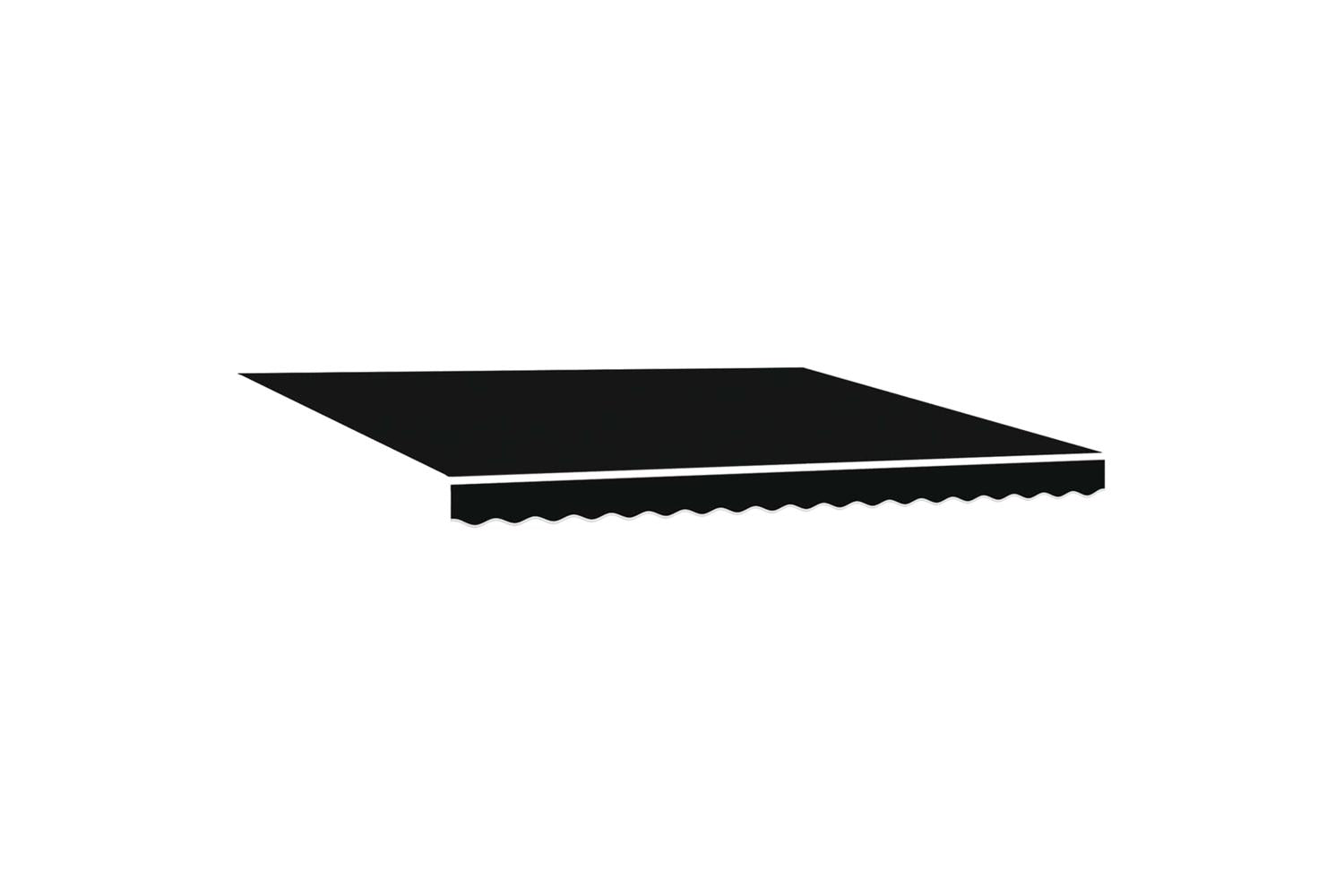 Vidaxl Retractable Awning Black 400 X 300 Cm Fabric And Metal-5