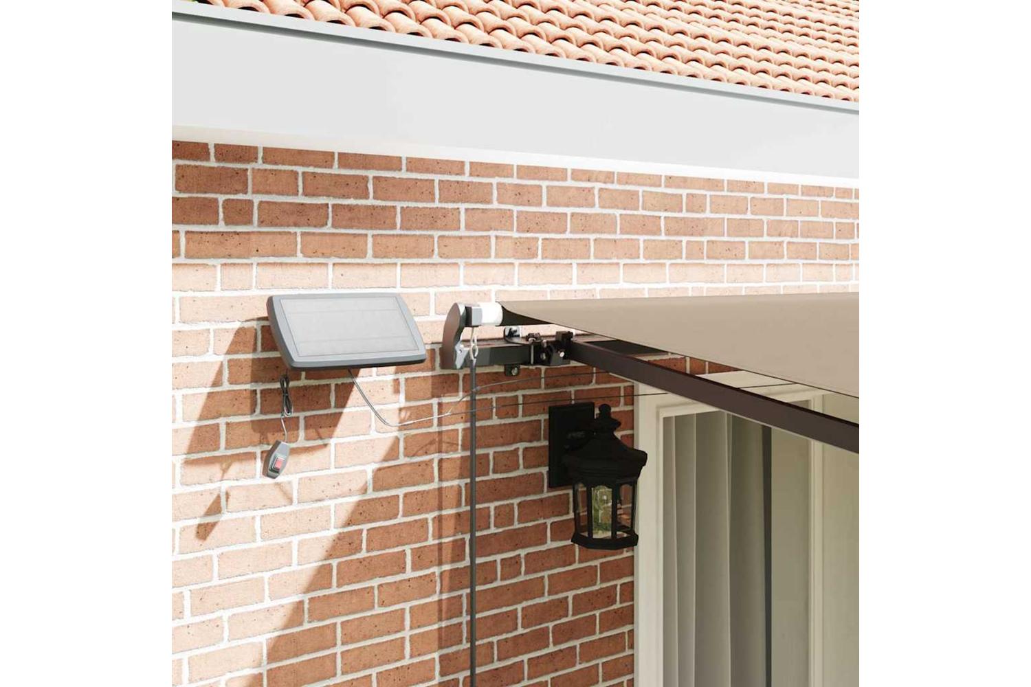 Vidaxl Retractable Awning Manual Beige 400 X 300 Cm Fabric-4