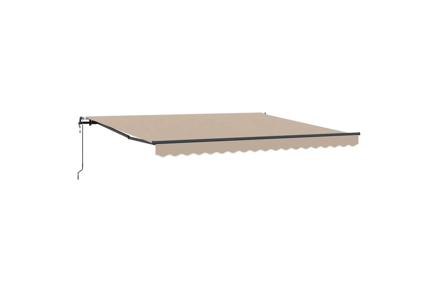Vidaxl Retractable Awning Beige 400 X 300 Cm Fabric