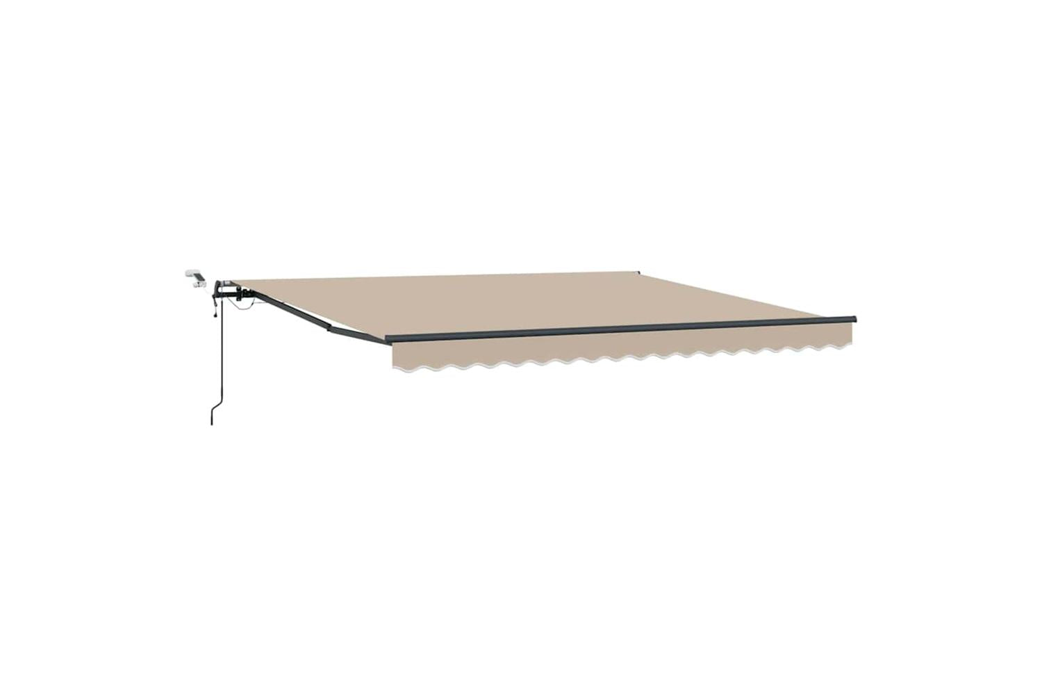 Vidaxl Retractable Awning With Beige 400 X 300 Cm Fabric-2