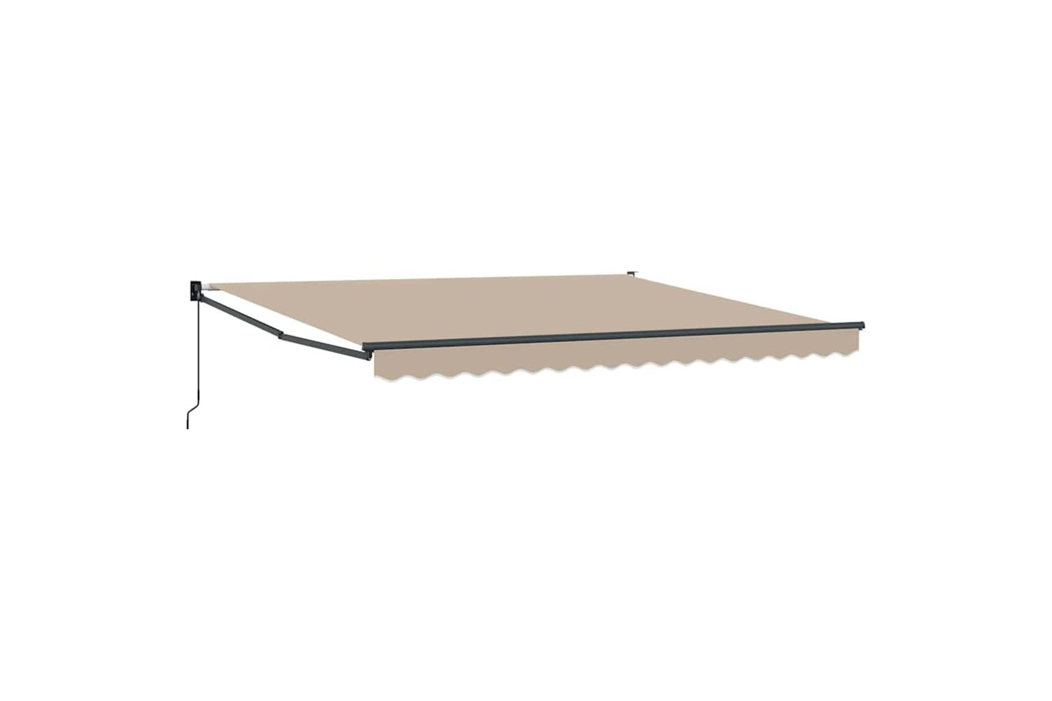 Vidaxl Retractable Awning Beige 400 X 300 Cm Polyester-2