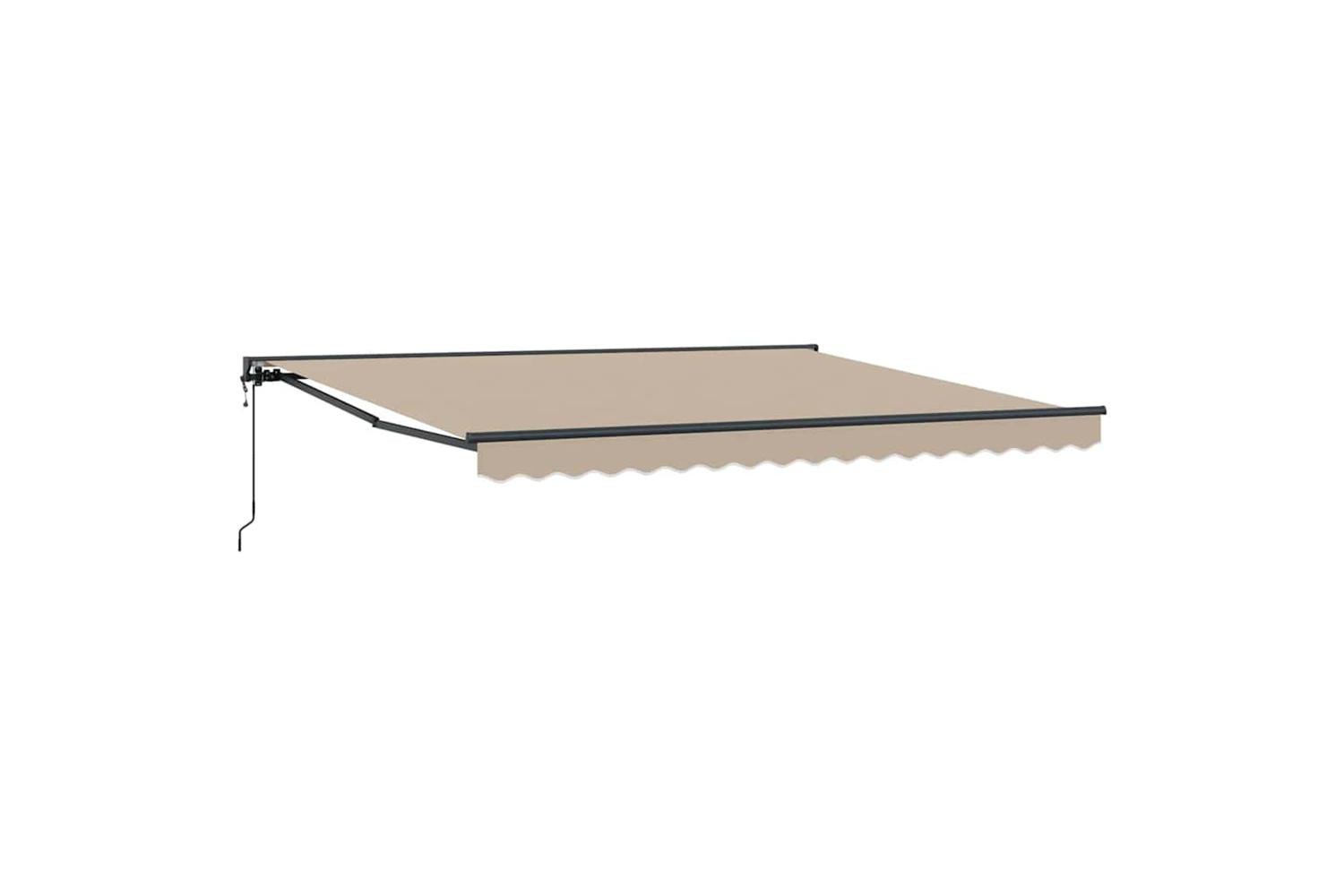 Vidaxl Retractable Awning Beige 400x300 Cm Fabric-2