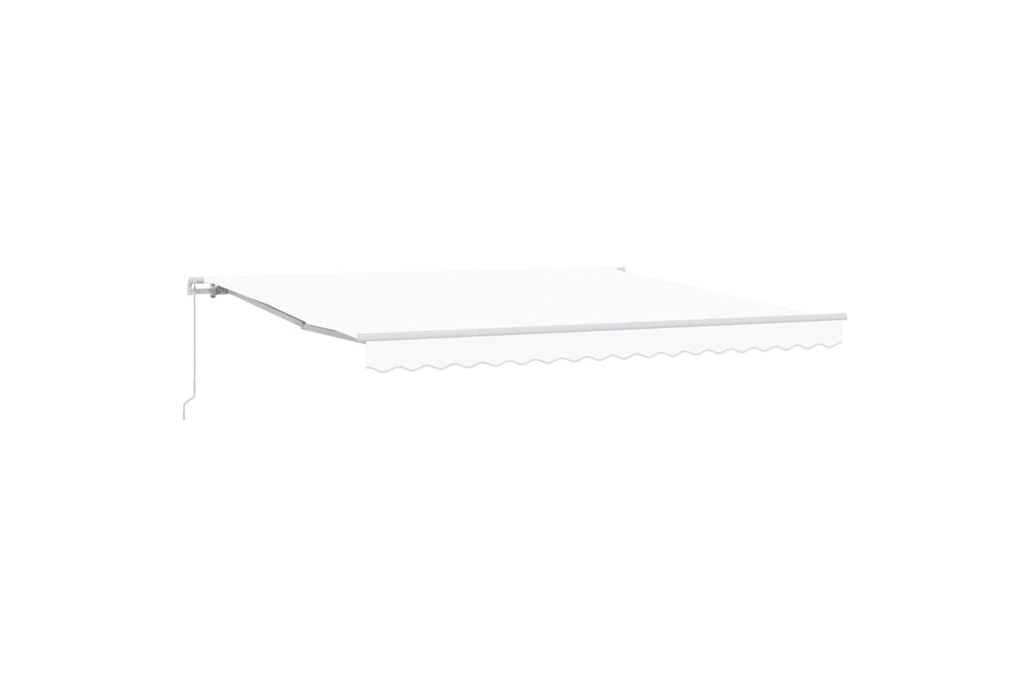 Vidaxl Retractable Awning White 400 X 300 Cm Polyester-4