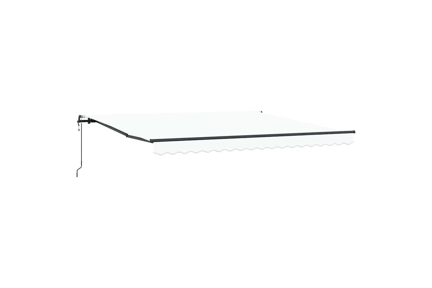 Vidaxl Retractable Awning White 400 X 300 Cm Fabric