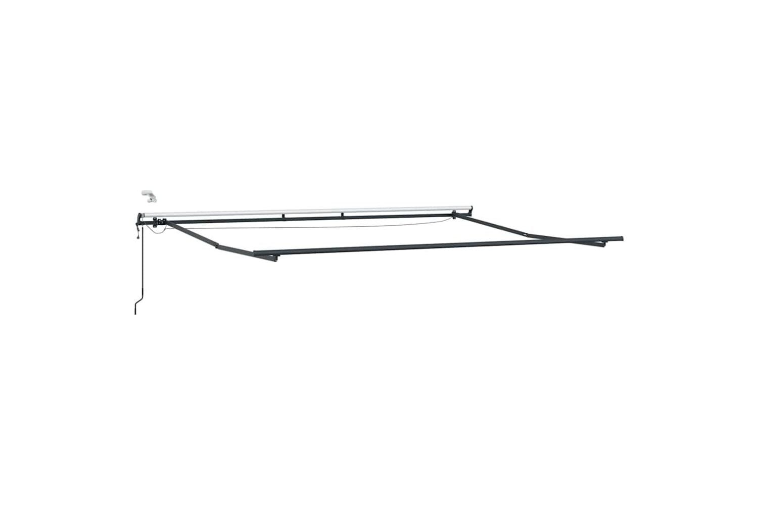 Vidaxl Retractable Awning With White 400 X 300 Cm Fabric-7