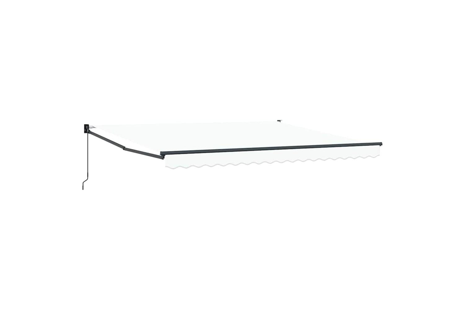 Vidaxl Retractable Awning White 400 X 300 Cm Polyester