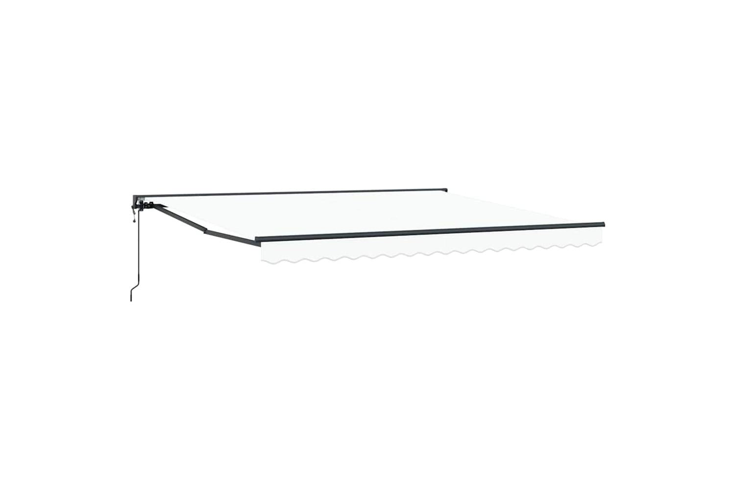 Vidaxl Retractable Awning White 400x300 Cm Fabric-2