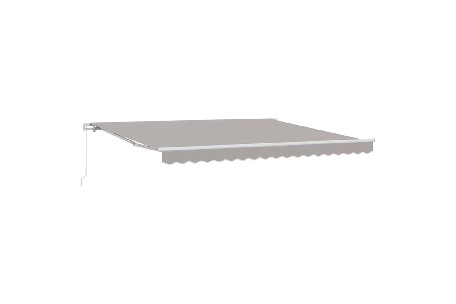 Vidaxl Retractable Awning Light Grey 400 X 300 Cm Polyester-4