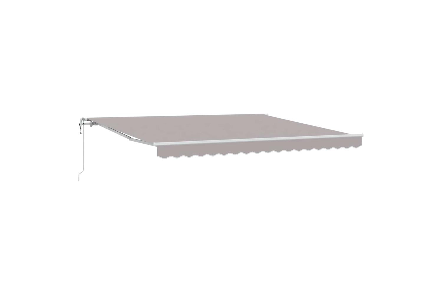 Vidaxl Retractable Awning 400 X 300 Cm Light Grey-2