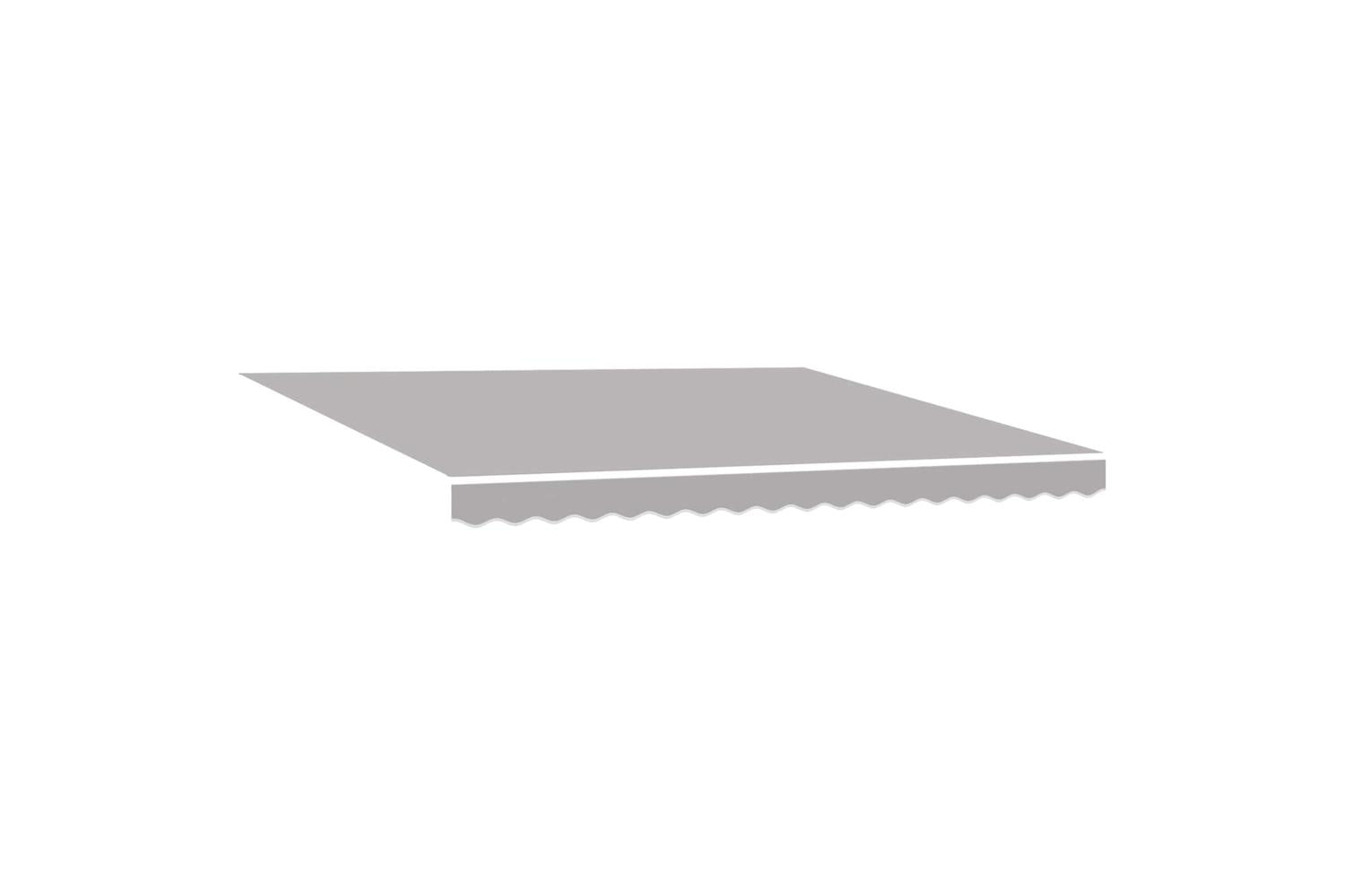 Vidaxl Retractable Awning Light Grey 400 X 300 Cm Fabric And Metal-5